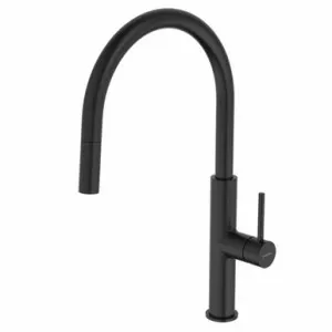 Liano II Pull-Out Sink Mixer 6Star | Made From Brass In Matte Black By Caroma by Caroma, a Kitchen Taps & Mixers for sale on Style Sourcebook