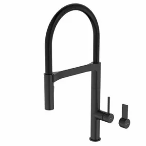 Invogue Pull Down Sink Mixer With Dual Spray 6Star | Made From Brass In Matte Black By Caroma by Caroma, a Kitchen Taps & Mixers for sale on Style Sourcebook