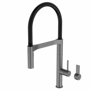 Invogue Pull Down Sink Mixer With Dual Spray 6Star | Made From Brass In Gunmetal By Caroma by Caroma, a Kitchen Taps & Mixers for sale on Style Sourcebook
