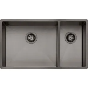 Spectra 1 & 1/2 Bowl Sink 790mm Nth | Made From Stainless Steel In Gunmetal By Oliveri by Oliveri, a Kitchen Sinks for sale on Style Sourcebook