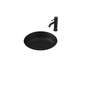 Liano II 440mm Round Under/Over Counter Basin In Matte Black By Caroma by Caroma, a Basins for sale on Style Sourcebook