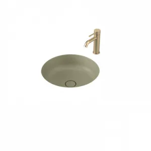 Liano II 440mm Round Under/Over Counter Basin Matte (Special Order) In Green By Caroma by Caroma, a Basins for sale on Style Sourcebook