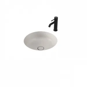 Liano II 440mm Round Under/Over Counter Basin Matte Speckled (Special Order) In Matte White By Caroma by Caroma, a Basins for sale on Style Sourcebook