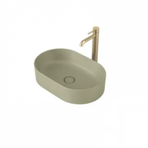 Liano II 530mm Pill Above Counter Basin Matte (Special Order) In Green By Caroma by Caroma, a Basins for sale on Style Sourcebook