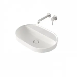 Liano II 600mm Pill Inset Basin With Tap Landing (0 Tap Hole) In Matte White By Caroma by Caroma, a Basins for sale on Style Sourcebook