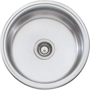 Solitaire Round Bowl Topmount Or Undermount Sink Nth | Made From Stainless Steel By Oliveri by Oliveri, a Troughs & Sinks for sale on Style Sourcebook