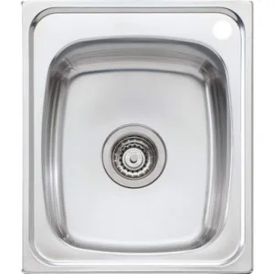 Martini Sink Standard Bowl Model 440 410mm Wide 490mm Deep One Tap Hole Topmount | Made From Stainless Steel By Oliveri by Oliveri, a Kitchen Sinks for sale on Style Sourcebook