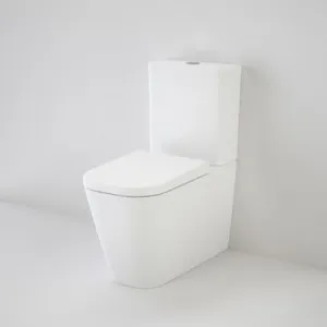 Luna Square Cleanflush® Wall Faced Close Coupled Toilet Suite Back Entry 4Star In White By Caroma by Caroma, a Toilets & Bidets for sale on Style Sourcebook