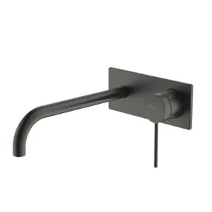 Venice Wall Bath Or Basin Mixer (Curved 200mm Spout And Wall Plate) 5Star | Made From Gunmetal By Oliveri by Oliveri, a Bathroom Taps & Mixers for sale on Style Sourcebook