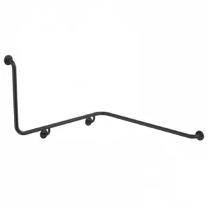 Care Support Grab Rail 90 Degree 1110X1030X600 Angled Left Matte | Made From Rubber In Black By Caroma by Caroma, a Showers for sale on Style Sourcebook