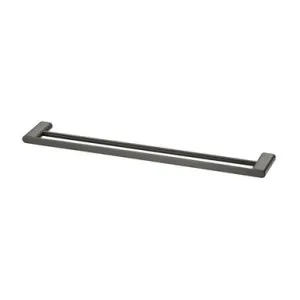 Madrid Towel Rail Double 650mm | Made From Stainless Steel/Zinc/Brass In Gunmetal By Oliveri by Oliveri, a Towel Rails for sale on Style Sourcebook