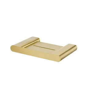 Madrid Soap Holder With Shelf Classic Gold | Made From Stainless Steel/Zinc/Brass In Golden By Oliveri by Oliveri, a Soap Dishes & Dispensers for sale on Style Sourcebook