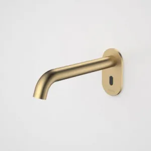 Liano II Sensor 210mm Wall Outlet Tap | Made From Brushed Brass By Caroma by Caroma, a Bathroom Taps & Mixers for sale on Style Sourcebook