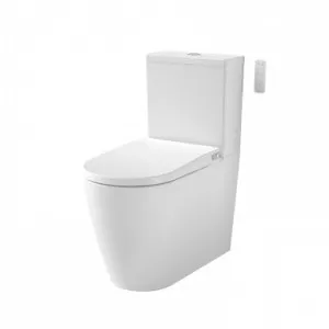 Urbane II Bidet Cleanflush Wall Faced Close Coupled Bottom Inlet Toilet Suite In White By Caroma by Caroma, a Toilets & Bidets for sale on Style Sourcebook