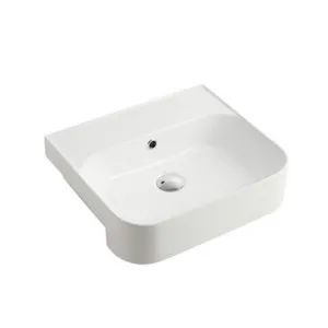 Dublin Semi Recessed Basin No Taphole | Made From Vitreous China In White By Oliveri by Oliveri, a Basins for sale on Style Sourcebook