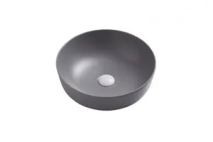 Basin Naples Above Counter Round Basin 415mm X 135mm Matte | Made From Vitreous China In Grey By Oliveri by Oliveri, a Basins for sale on Style Sourcebook