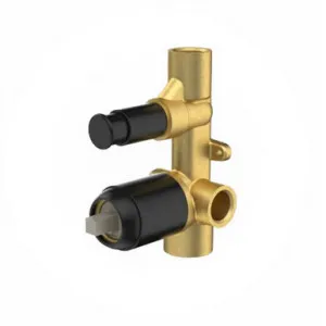 Luna Bath/Shower Mixer With Diverter Body Kit | Made From Brass In Black By Caroma by Caroma, a Bathroom Taps & Mixers for sale on Style Sourcebook