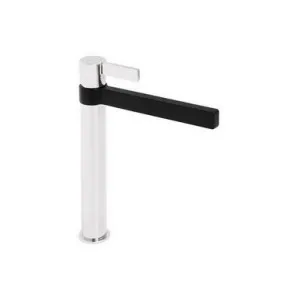 Martini Extended Basin Mixer Chrome & Matte Spout | Made From Brass In Black/Chrome Finish By ADP by ADP, a Bathroom Taps & Mixers for sale on Style Sourcebook