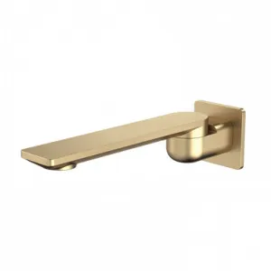 Urbane II Swivel Bath Outlet Square Cover Plate 220mm Spout Brushed | Made From Brass/Brushed Brass By Caroma by Caroma, a Bathroom Taps & Mixers for sale on Style Sourcebook