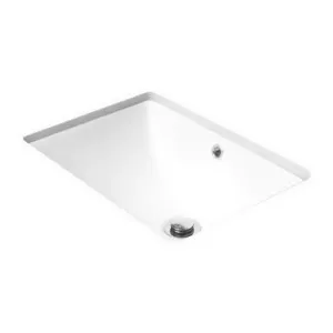 Entice Under Counter Dish Basin 465mm X 350mm X 190mm | Made From Ceramic In Gloss White | 6L to Overflow By ADP by ADP, a Basins for sale on Style Sourcebook