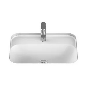 Strength Under Counter Basin 545mm X 425mm X 119mm Matte | Made From Solid Surface In White | 7L to Rim By ADP by ADP, a Basins for sale on Style Sourcebook