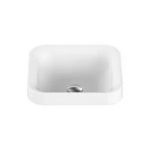 Truth Semi-Inset Basin 370mm X 370mm X 125mm Matte | Made From Solid Surface In White | 5L to Rim By ADP by ADP, a Basins for sale on Style Sourcebook