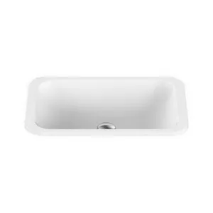 Glory True Justice Inset Vanity Basin 545mm X 355mm X 125mm Matte | Made From Solid Surface In White | 8L to Rim By ADP by ADP, a Basins for sale on Style Sourcebook