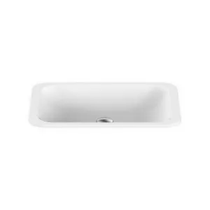 Hope Inset Vanity Basin 495mm X 255mm X 120mm Matte | Made From Solid Surface In White | 4L to Rim By ADP by ADP, a Basins for sale on Style Sourcebook