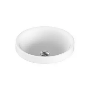 Respect True Justice Semi-Inset Basin 400mm X 400mm X 125mm Matte | Made From Solid Surface In White | 6L to Rim By ADP by ADP, a Basins for sale on Style Sourcebook