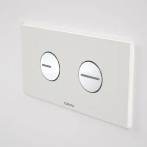 Invisi Series II Round Dual Flush Plate & Buttons Kit In White By Caroma by Caroma, a Toilets & Bidets for sale on Style Sourcebook