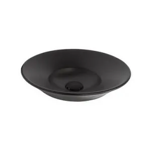 Venus Above Counter Semi-Inset Basin 410mm X 410mm X 160mm | Made From Ceramic In Matte Black | 4L to Rim By ADP by ADP, a Basins for sale on Style Sourcebook