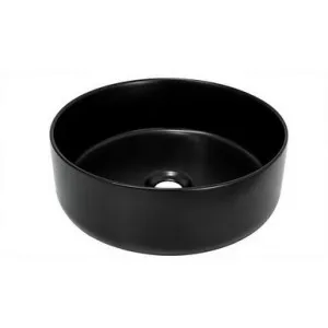 Margot Above Counter Basin 360mm X 360mm X 130mm | Made From Ceramic In Matte Black | 9L to Rim By ADP by ADP, a Basins for sale on Style Sourcebook