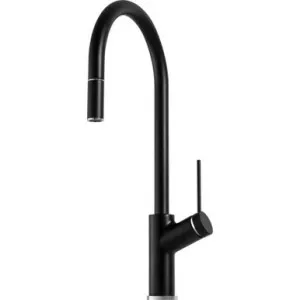 Vilo Sink Mixer With Pull-Out 4Star | Made From Brass In Matte Black By Oliveri by Oliveri, a Kitchen Taps & Mixers for sale on Style Sourcebook
