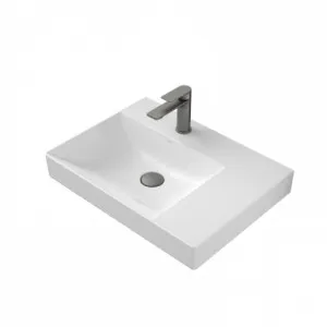 Urbane II Right Hand Shelf Wall Basin 600mm X 440mm X 187mm No Overflow 1Th | Made From Ceramic In White | 9.5L By Caroma by Caroma, a Basins for sale on Style Sourcebook