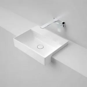 Urbane II Semi-Recessed Basin 500mm X 400mm X 172mm No Tap Hole | Made From Ceramic In White | 8.1L By Caroma by Caroma, a Basins for sale on Style Sourcebook