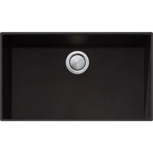 Santorini Mega Bowl Undermount Sink 760mm X 450mm Nth | Made From Granite/Acrylic In Black | 55L By Oliveri by Oliveri, a Kitchen Sinks for sale on Style Sourcebook