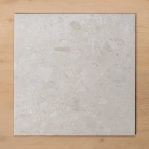 Southside White Terrazzo Matt P2 Porcelain Tile 450x450mm by The Blue Space, a Terrazzo Look Tiles for sale on Style Sourcebook