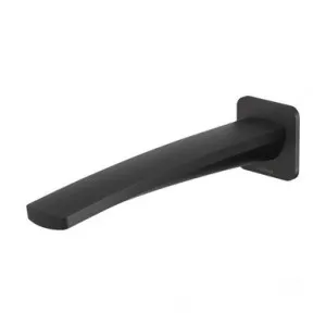 Mekko Wall Basin Spout/Outlet 200mm 4Star | Made From Brass In Matte Black By Phoenix by PHOENIX, a Bathroom Taps & Mixers for sale on Style Sourcebook