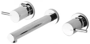 Vivid Pin Lever Wall Bath Set With 200mm Spout | Made From Brass In Chrome Finish By Phoenix by PHOENIX, a Bathroom Taps & Mixers for sale on Style Sourcebook