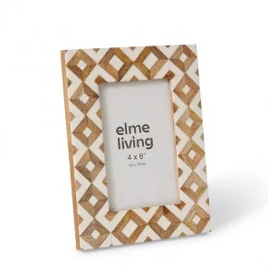 Manura 4x6" Photo Frame - 10 x 3 x 15cm by Elme Living, a Photo Frames for sale on Style Sourcebook