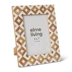 Manura 5 x 7" Photo Frame - 13 x 3 x 18cm by Elme Living, a Photo Frames for sale on Style Sourcebook