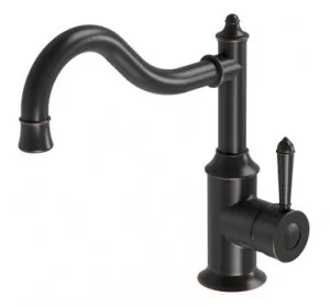 Nostalgia Sink Mixer 220mm Shepherds Crook 4Star Antique In Black By Phoenix by PHOENIX, a Kitchen Taps & Mixers for sale on Style Sourcebook