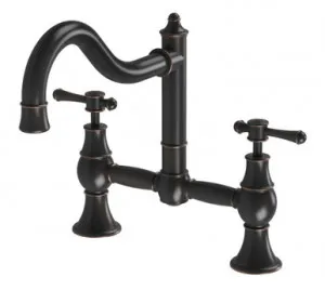 Nostalgia Exposed Sink Set Shepherds Crook 4Star Antique In Black By Phoenix by PHOENIX, a Kitchen Taps & Mixers for sale on Style Sourcebook