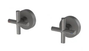 Vivid Slimline Plus Wall Taps (Top Assemblies) Ceramic Disc 3/4 Turn (Pair) | Made From Gunmetal By Phoenix by PHOENIX, a Bathroom Taps & Mixers for sale on Style Sourcebook