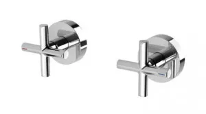 Vivid Slimline Plus Wall Taps (Top Assemblies) Ceramic Disc 3/4 Turn (15mm Extended Spindles) Chrome (Pair) In Chrome Finish By Phoenix by PHOENIX, a Bathroom Taps & Mixers for sale on Style Sourcebook