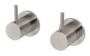 Vivid Slimline Wall Taps (Top Assemblies) 15mm Extended Spindles (Pair) In Brushed Nickel By Phoenix by PHOENIX, a Bathroom Taps & Mixers for sale on Style Sourcebook