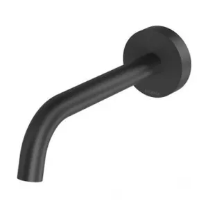 Vivid Slimline Plus Wall Bath Or Basin Spout/Outlet 180mm 5Star In Matte Black By Phoenix by PHOENIX, a Bathroom Taps & Mixers for sale on Style Sourcebook