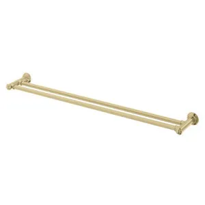 Cromford Towel Rail Double 800mm Brushed In Gold By Phoenix by PHOENIX, a Towel Rails for sale on Style Sourcebook