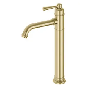 Cromford Hob Tall/Vessel Basin Mixer 6Star Brushed In Gold By Phoenix by PHOENIX, a Bathroom Taps & Mixers for sale on Style Sourcebook