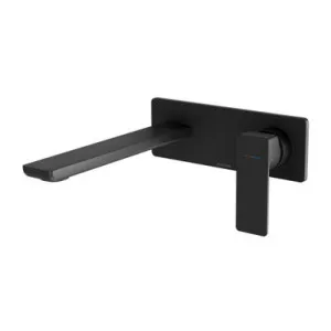 Gloss Mkii Wall Bath Or Basin Mixer Set (200mm Spout) 6Star In Matte Black By Phoenix by PHOENIX, a Bathroom Taps & Mixers for sale on Style Sourcebook